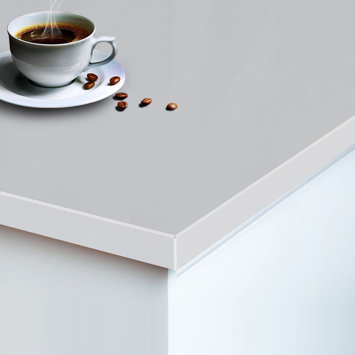 Gotowy blat z konglomeratu kwarcowego White Inspire 100x60x2 cm