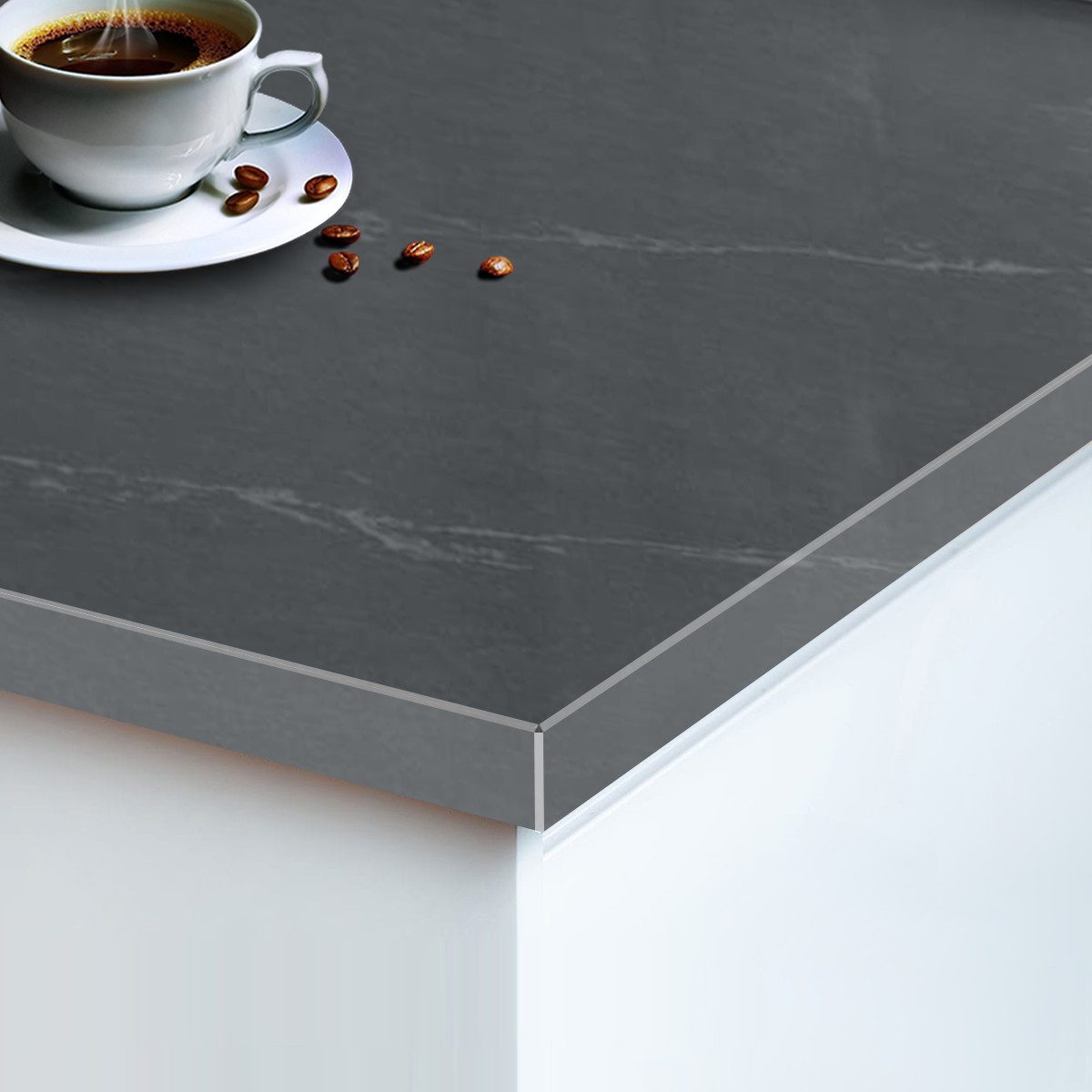 Gotowy blat z konglomeratu kwarcowego Charcoal Soapstone 100x60x2 cm