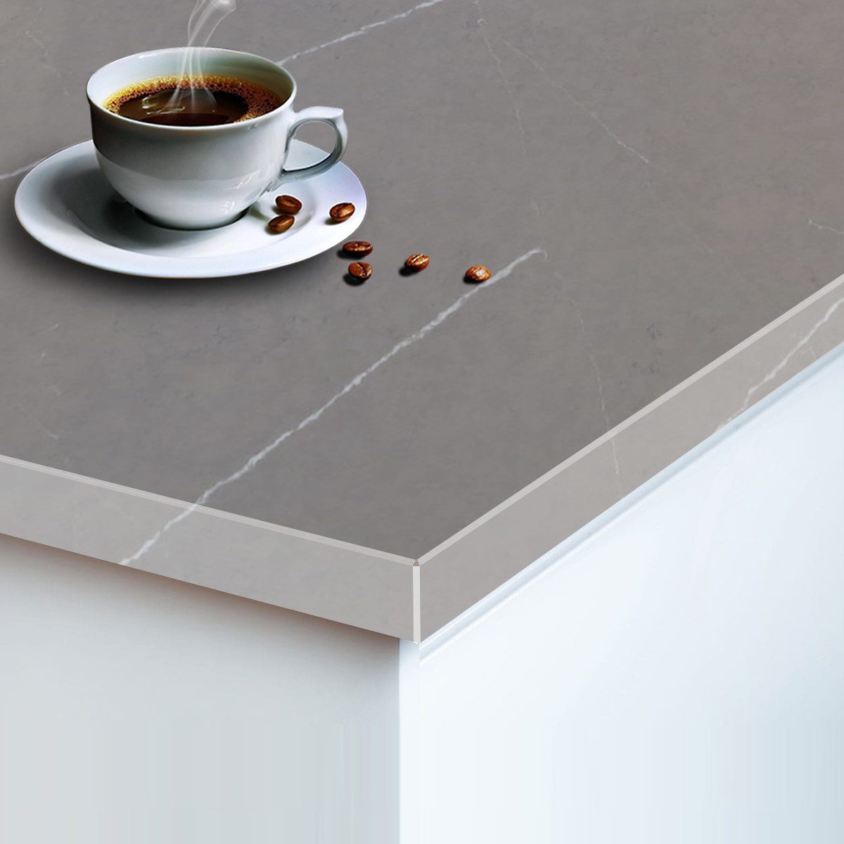 Gotowy blat z konglomeratu kwarcowego LUX Pietra Grey Inspire 100x60x2 cm